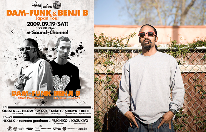 STUSSY & STONES THROW present D&acirc;M-FunK & BENJI B JAPAN TOUR