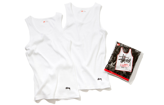 STUSSY×Hanes Rib Tank 