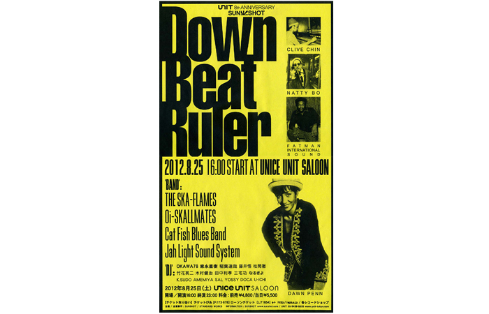 SUNSHOT presents. DOWN BEAT RULER