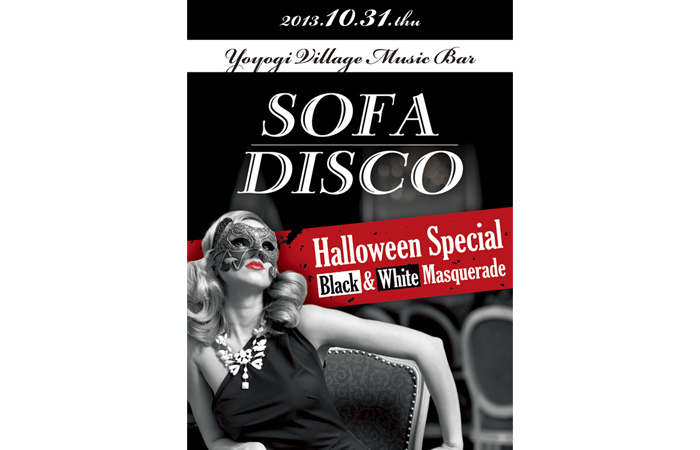 SOFA DISCO HALLOWEEN SPECIAL BLACK &amp; WHITE MASQUERADE