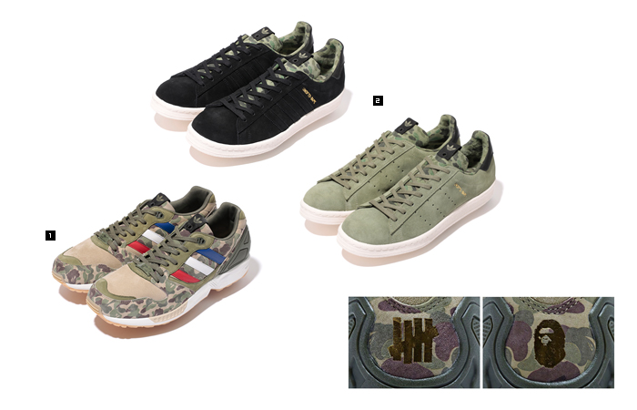 BAPE&reg; × adidas originals × UNDEFEATED