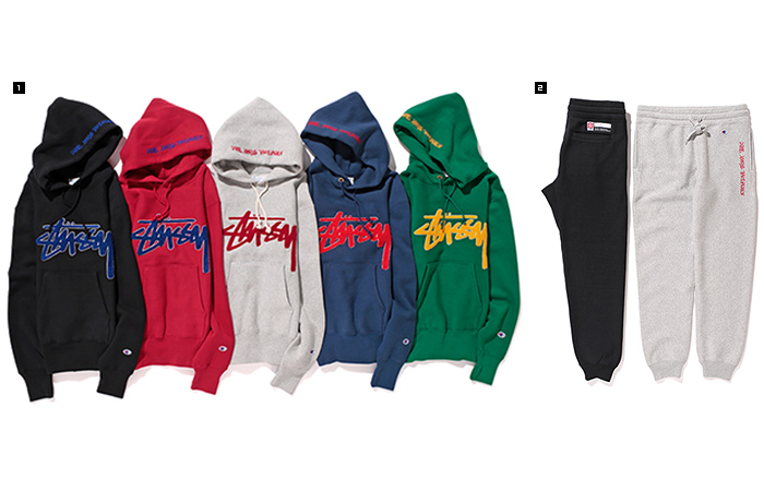 STUSSY × CHAMPION