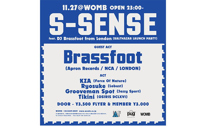 S-SENSE feat. DJ Brassfoot from London