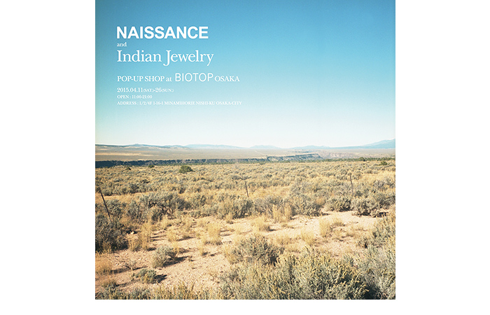 NAISSANCE & INDIAN JEWELRY POP-UP SHOP at BIOTOP OSAKA